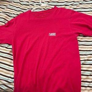 Pink vans shirt.